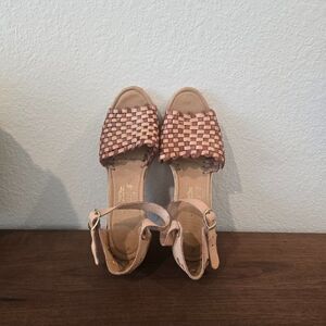 Artesanías Alcaraz Woven Wedge Sandals Sz 9